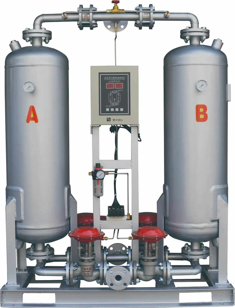 Heatless desiccant dryer