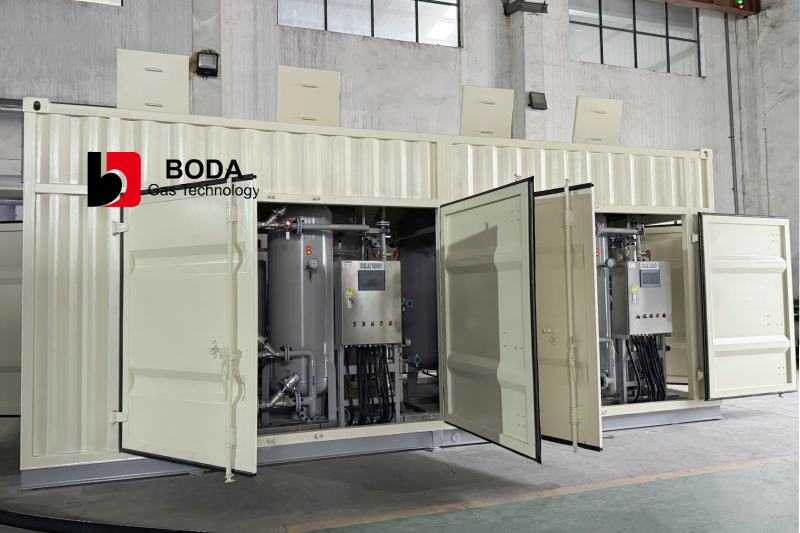 Skid mounted psa nitrogen generator
